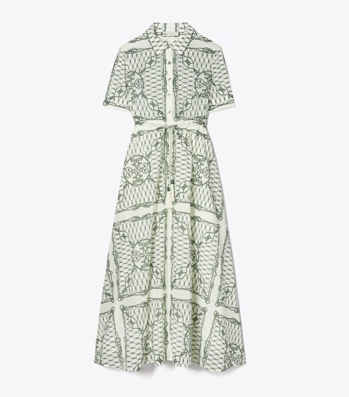 Robe chemise en coton imprimé Robe chemise en coton imprimé
