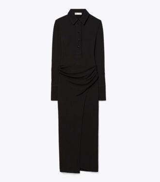 Robe chemise en jersey