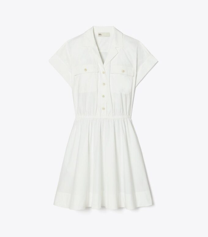 Robe chemise en popeline de coton Robe chemise en popeline de coton