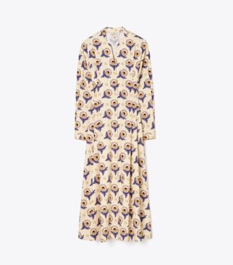 Robe chemise en popeline de coton