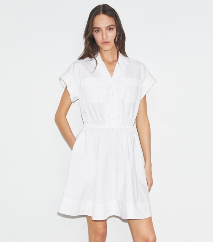 Robe chemise en popeline de coton Robe chemise en popeline de coton