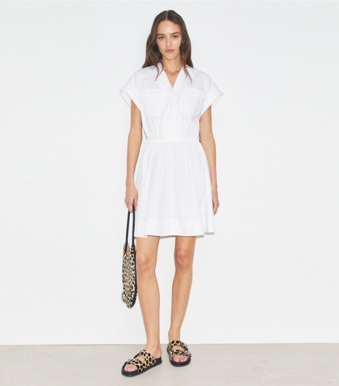 Robe chemise en popeline de coton Robe chemise en popeline de coton