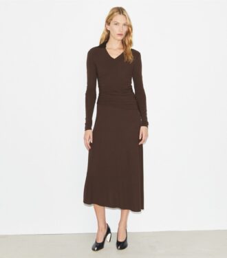 Robe à col en jersey
