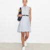 Robe de golf plissée en jacquard T Monogram Robe de golf plissée en jacquard T Monogram