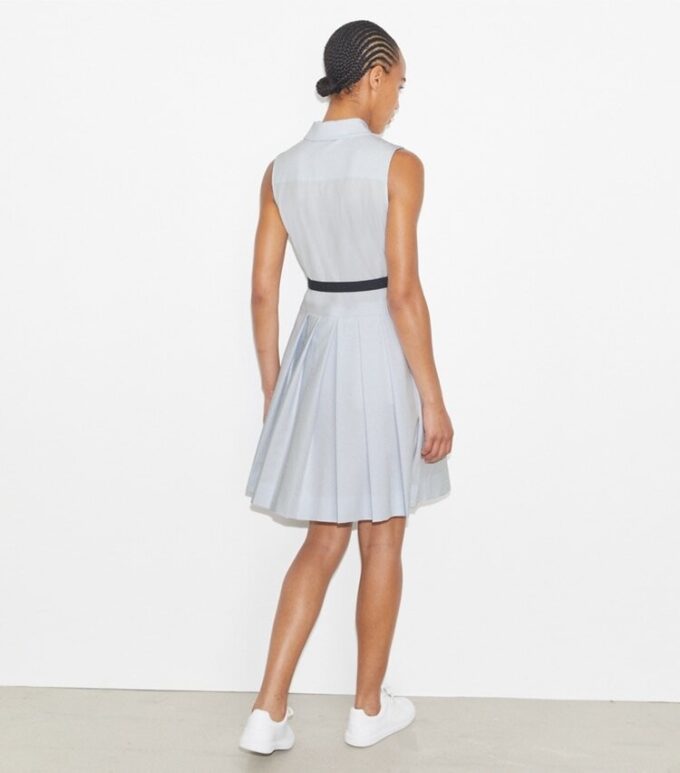 Robe de golf plissée en jacquard T Monogram Robe de golf plissée en jacquard T Monogram