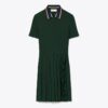 Robe de golf plissée à fermeture éclair sur le devant Robe de golf plissée à fermeture éclair sur le devant