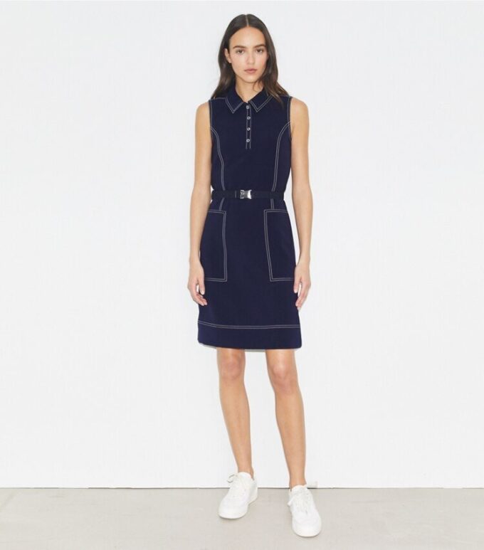 Robe de golf à surpiqûres Robe de golf à surpiqûres