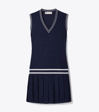 Robe de tennis en jacquard éponge
