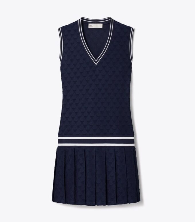 Robe de tennis en jacquard éponge Robe de tennis en jacquard éponge