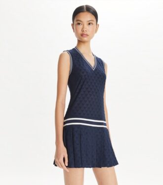Robe de tennis en jacquard éponge