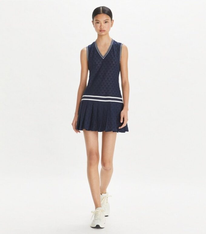 Robe de tennis en jacquard éponge Robe de tennis en jacquard éponge
