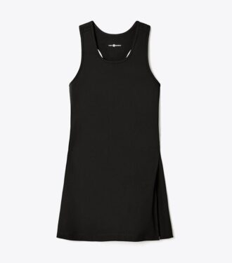Robe de tennis en jersey performant avec fentes latérales Robe de tennis en jersey performant avec fentes latérales