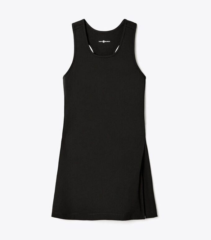 Robe de tennis en jersey performant avec fentes latérales