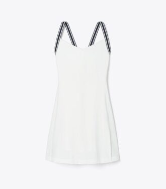 Robe de tennis en jersey performant à dos croisé