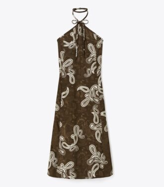Robe dos nu en satin