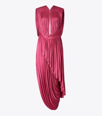 Robe drapée en jersey
