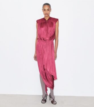 Robe drapée en jersey