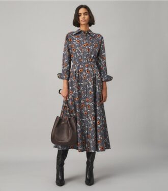 Robe Eleanor en twill de soie