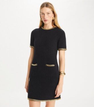 Robe en laine à chaîne