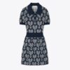 Robe en maille avec motif raquettes Robe en maille avec motif raquettes