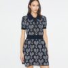 Robe en maille avec motif raquettes Robe en maille avec motif raquettes