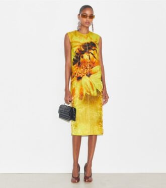 Robe en organza imprimé