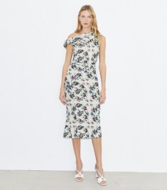 Robe en velours de coton torsadé