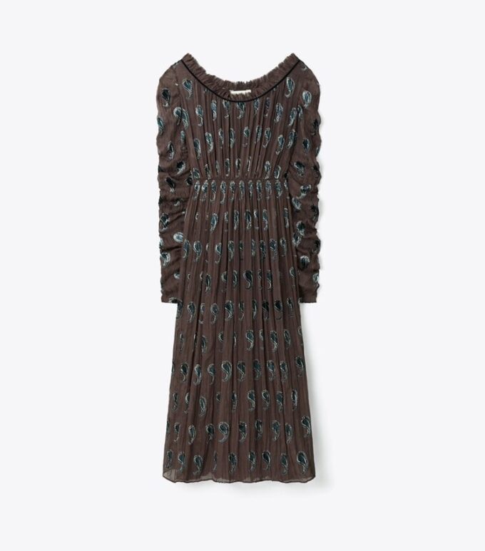 Robe en velours froncé Robe en velours froncé