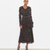 Robe en velours froncé Robe en velours froncé