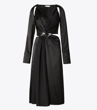 Robe en viscose torsadée