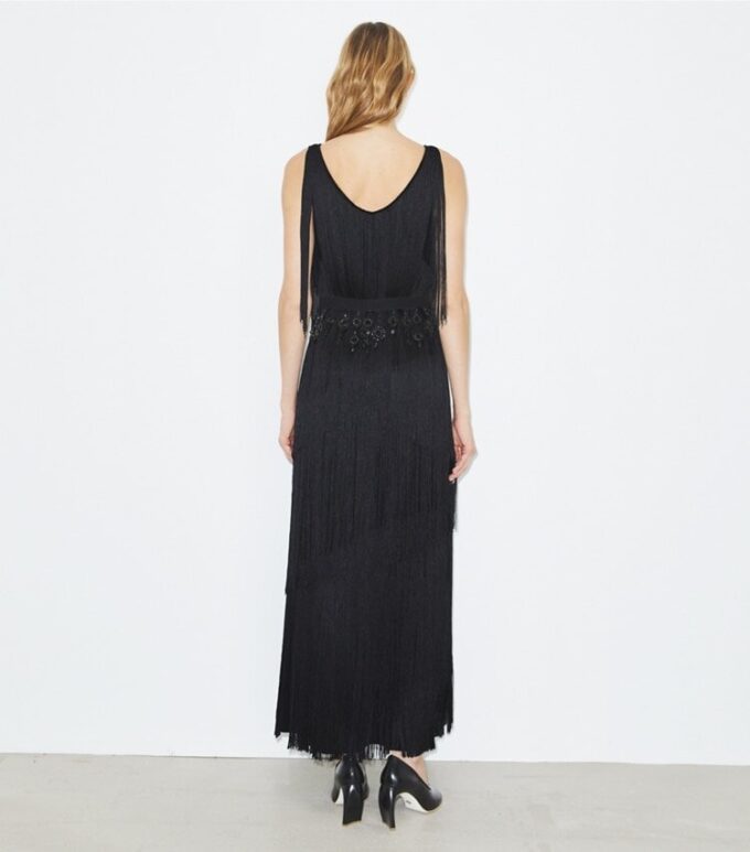 Robe à franges en viscose Robe à franges en viscose