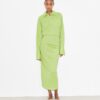 Robe jacquard à poignets Robe jacquard à poignets