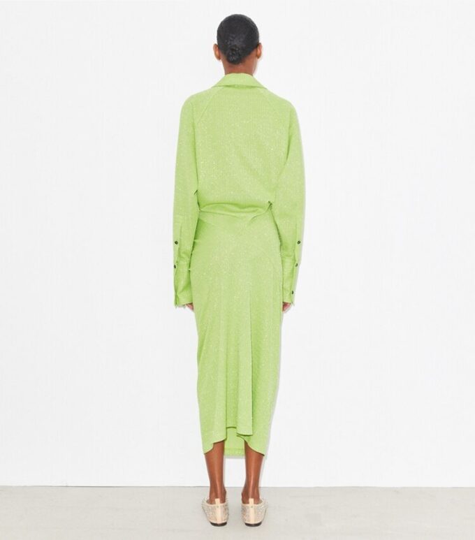 Robe jacquard à poignets Robe jacquard à poignets