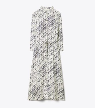 Robe midi en soie
