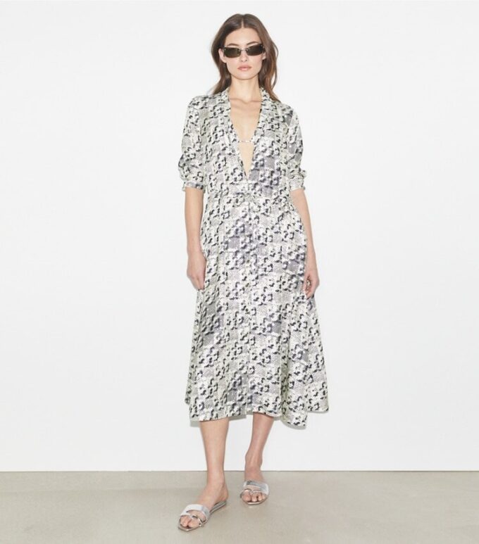 Robe midi en soie Robe midi en soie
