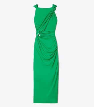 Robe nouée en viscose