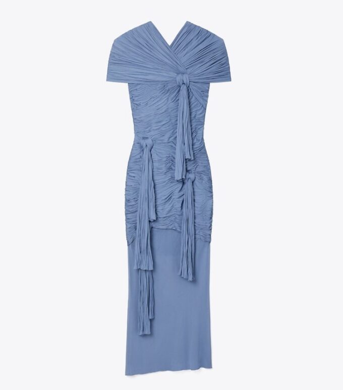 Robe nouée en viscose Robe nouée en viscose