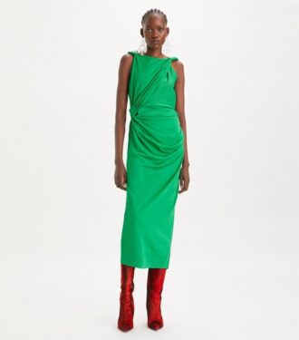 Robe nouée en viscose