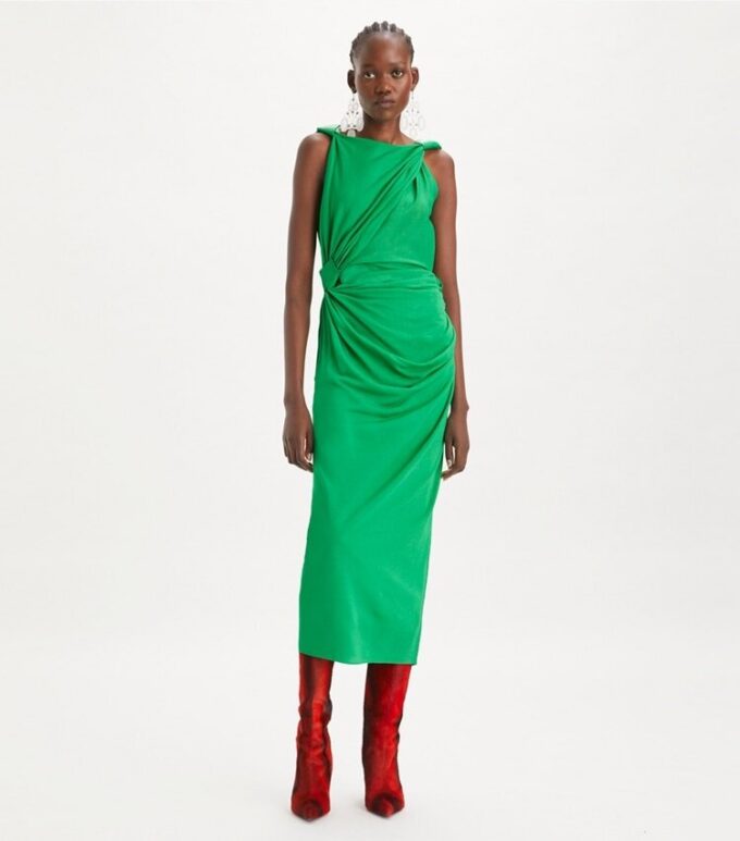 Robe nouée en viscose Robe nouée en viscose