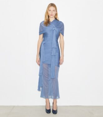 Robe nouée en viscose