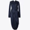 Robe plissée drapée en viscose Robe plissée drapée en viscose