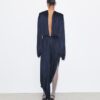 Robe plissée drapée en viscose Robe plissée drapée en viscose