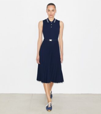Robe plissée en viscose