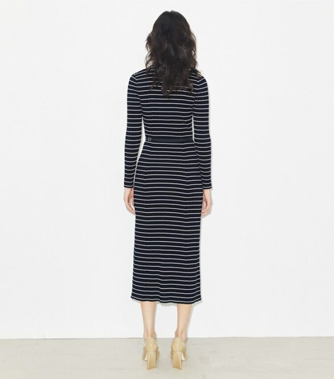 Robe polo en coton tricoté Robe polo en coton tricoté