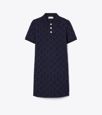 Robe polo jacquard