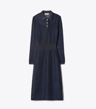 Robe polo métallisée