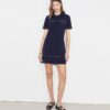 Robe polo stretch à coutures apparentes