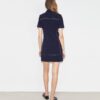 Robe polo stretch à coutures apparentes