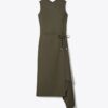 Robe portefeuille en sergé Robe portefeuille en sergé