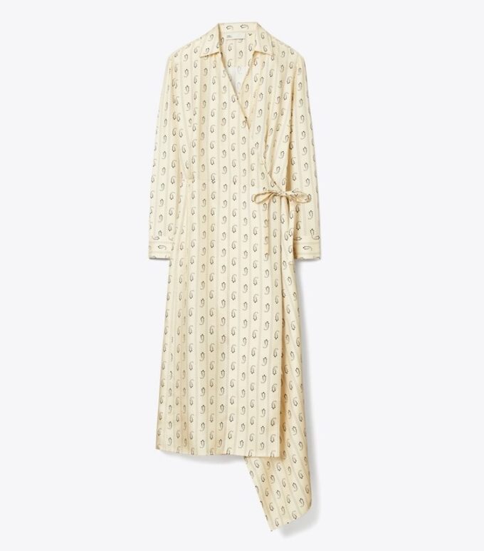 Robe portefeuille en soie Robe portefeuille en soie